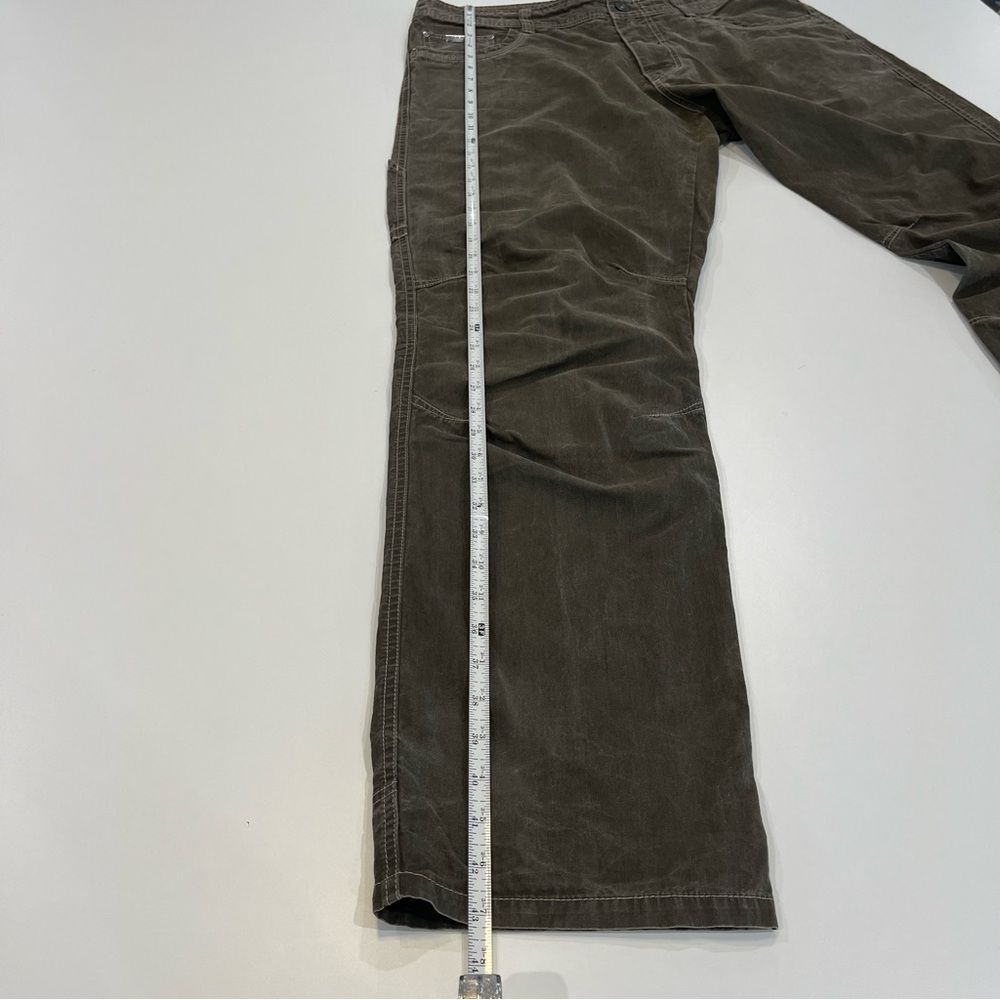 KUHL Revolvr Performance Lightweight Pants Gray Green Vintage Wash | Mens 36x34 - Picture 11 of 12